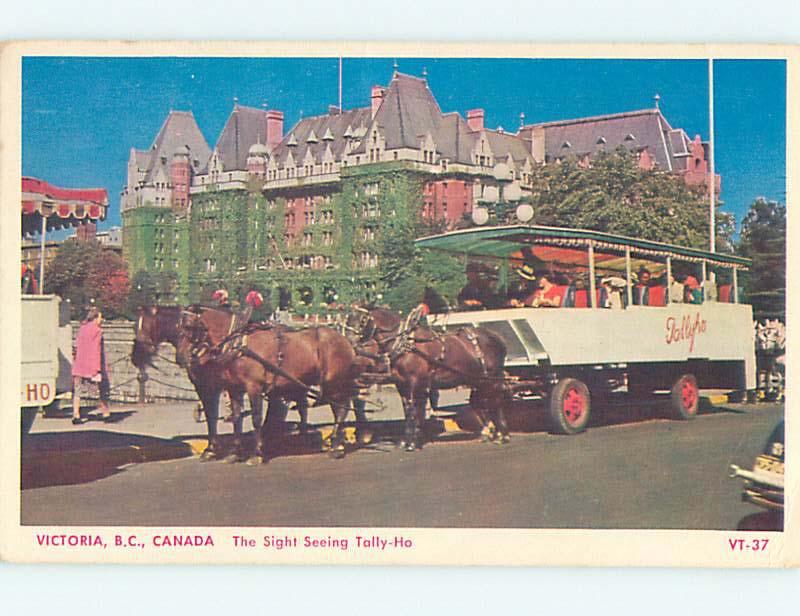 1960's TOWN VIEW SCENE Victoria British Columbia BC o1247