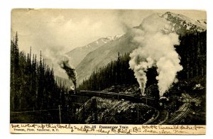 Canada - BC. Passenger Train in the Canyon