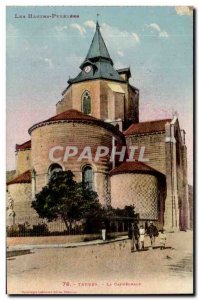 Old Postcard The cathedral Tarbes