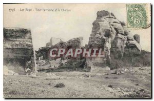 Old Postcard Les Baux Saracen Tower and the Castle