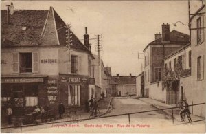 CPA JOUY-sur-MORIN Ecole des Filles Rue de la Poterne repr.1930's (19700)