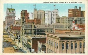 TX-DALLAS-Y.M.C.A.-TOWN VIEW-TROLLEY-VERY EARLY-T60961