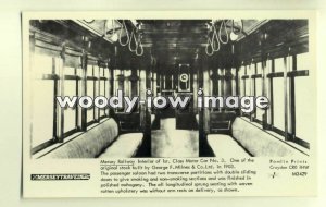 pp1845 - Mersey Railway interior of 1st Class Trailer Car 3 - Pamlin postcard