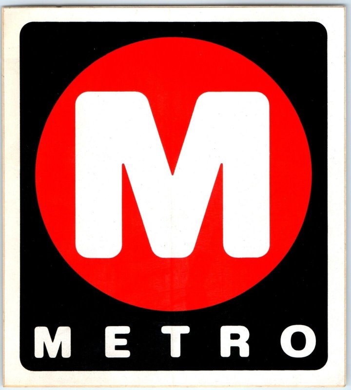 Retro Los Angeles, CA LA Metro Sticker Luggage Label Decal Rail Bus 2C 