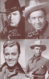 Vintage Cowboy Arcade Card John Mark Brown Fuzzy Knight Allen Lane & A Wester...