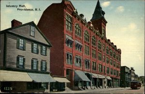 Providence Rhode Island RI Infantry Hall c1910s Postcard