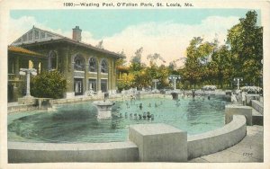 Florissant Wadding Pool St Louis Missouri 1920s O'Fallon Park Postcard 21-1866