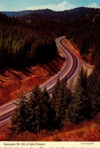 Idaho Interstate 90 4th Of July Canyon Between Kellogg and Coeur d'Alene