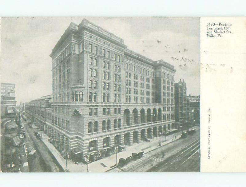 Unused Pre-1907 READING TERMINAL Philadelphia Pennsylvania PA n5087