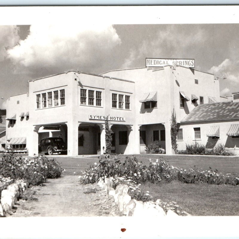 c1940s Hot Springs, MT Medical Symes Hotel Mineral Bath RPPC Real Photo PC A68