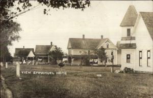 Litchfield MN Emmanuel Home c1910 Real Photo Postcard