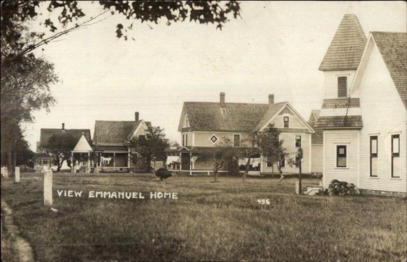 Litchfield MN Emmanuel Home c1910 Real Photo Postcard