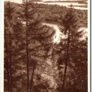 c1910s Luss, Scotland RPPC Islands Loch Lomond Lake Forest View Tuck Card A336