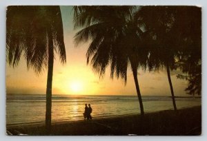 Barbados  Sunset    Postcard