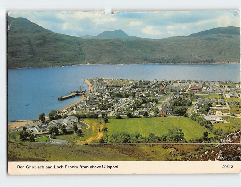 Postcard Ben Ghoblach & Loch Broom from Above Ullapool Scotland