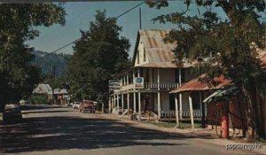 Washington CA Street View Old Cars Postcard