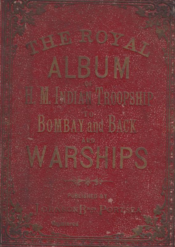 Royal Album Of Indian Bombay Warships Postcard Ship Photo Victorian Edwardian...