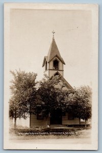 Hitchcock South Dakota SD Postcard RPPC Photo Presbyterian Church c1910's