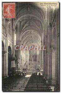 Old Postcard Sainte Anne of Auray the Basilica of Interior Nave Organ