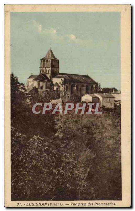 Old Postcard Lusignan (Vienne) View Promenades outlet