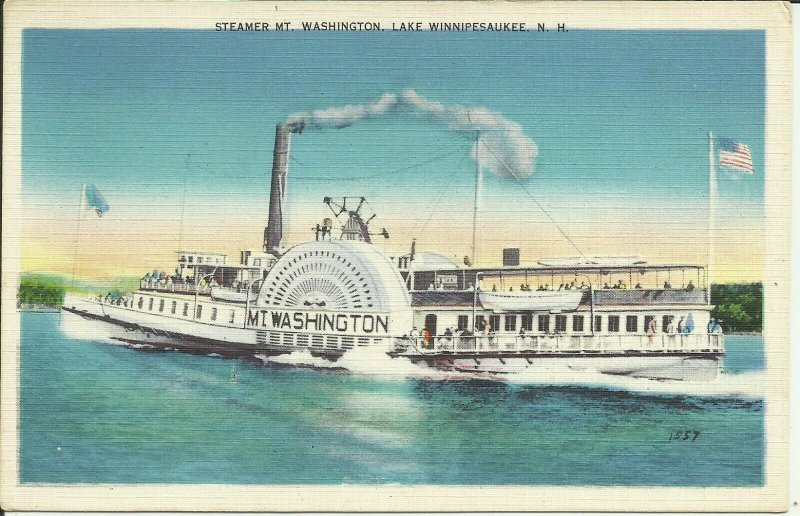 Steamer Mt. Washington, Lake Winnipesaukee, N.H.