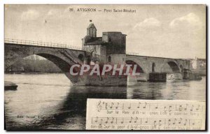 Old Postcard Avignon Pont Saint Benezet