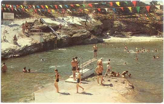 Blue Hole Swimming Pool, Turner Falls Park, Oklahoma, OK, Chrome