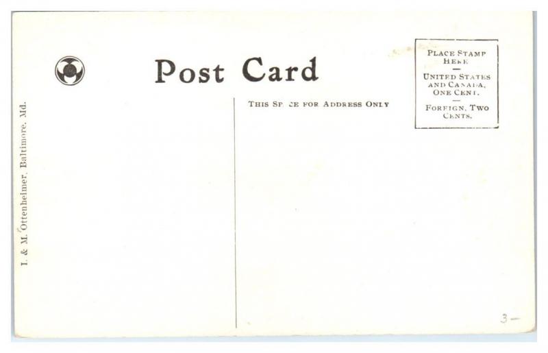 Early 1900s Oyster Fleet, Baltimore, MD Postcard