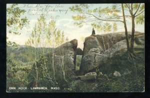 Lawrence, Massachusetts/Mass/MA Postcard, Den Rock, 1906!