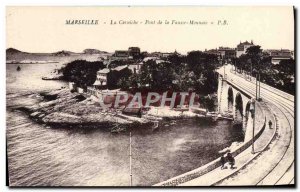 Old Postcard Marseille The Corniche Bridge of Counterfeit Money