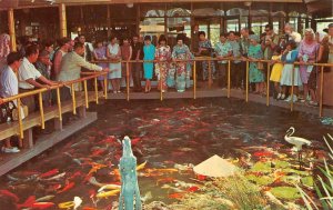 HONOLULU, HI Hawaii  PAGODA HOTEL~RESTAURANT  Carp Pond & Stream *TWO* Postcards