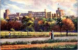 Windsor Castle North Front Tucks 7939 Vintage Postcard A16