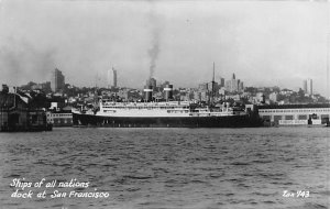Unidentified Dock at San Francicso, Real Photo Unidentified, Panama Pacific L...