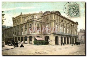 Old Postcard Reims Theater