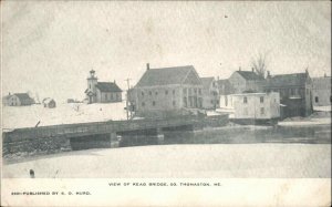 South Thomaston Maine ME Keag Bridge c1910 Vintage Postcard