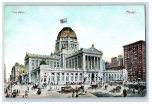 C. 1900-10 Post Office, Chicago. Vintage Postcard F147E