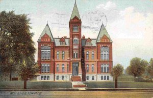 High School Newark Ohio 1908 postcard