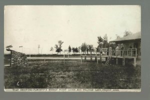 Pequot Lakes MINNESOTA RPPC 1928 TRAP SHOOTING Shotgun Rifle Target WOMAN & GUN