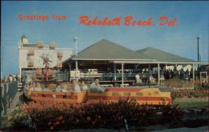 Rehoboth Beach DE Miniature RR Train Jack Dentino's Postcard