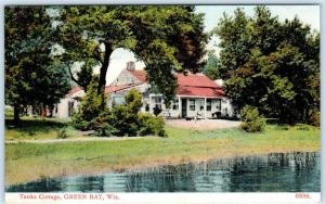 GREEN BAY, Wisconsin WI  TANKS COTTAGE WIsconsin's Oldest House c1910s  Postcard