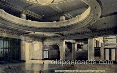 Omaha, Nebraska USA Rotunda, Douglas County Court House Unused 