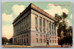 Masonic Temple   Indianapolis  Indiana   Postcard  1912