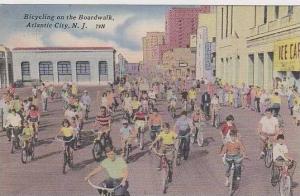 New Jersey Atlantic City Bicycling On The Boardwalk