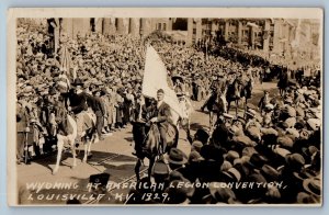 1929 Wyoming At American Legion Convention Louisville KY RPPC Photo Postcard