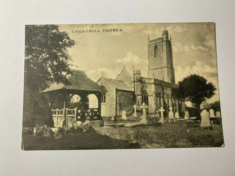 POSTED 1906 VINTAGE POSTCARD - CHURCHILL CHURCH SOMERSET UK (KK254) 