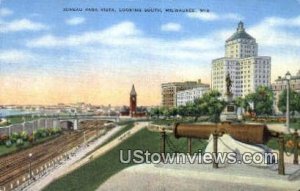 Juneau Park Vista - MIlwaukee, Wisconsin WI Postcard