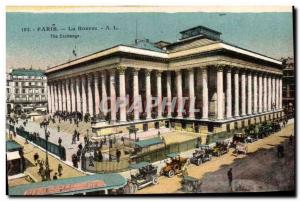 Old Postcard Paris Bourse