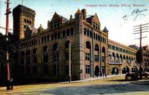 Canada Canadian Pacific Railway Offices Montreal Vintage Postcard 09.91