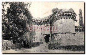 Old Postcard Fougeres Porte Saint Sulpice