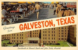 John Sealy Hospital Boardwalk At Stewart Beach - Galveston, Texas TX  
